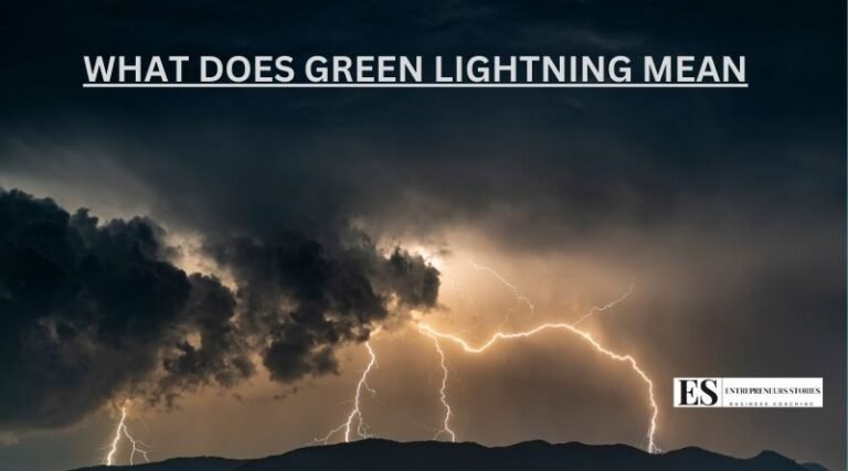 what does green lightning mean